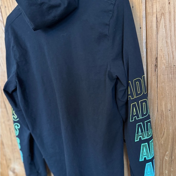 Boys’ Adidas Long Sleeve Hooded Tee XL Soft Cotton Jersey - Picture 7 of 10